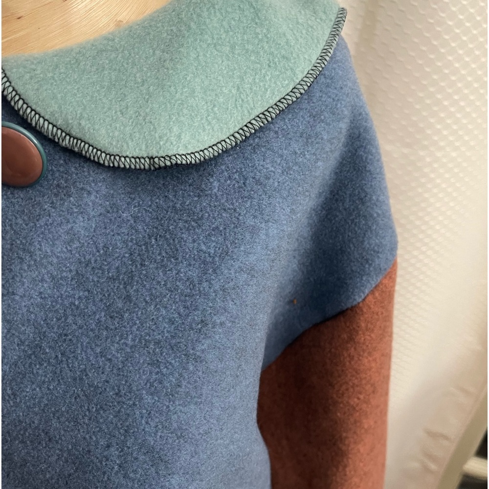 SOLD- NOT AVAILABLE 
By Design purchased at Nordstroms. So soft patchwork jacket - Picture 2 of 10